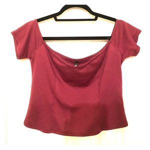 Magenta Crop Top